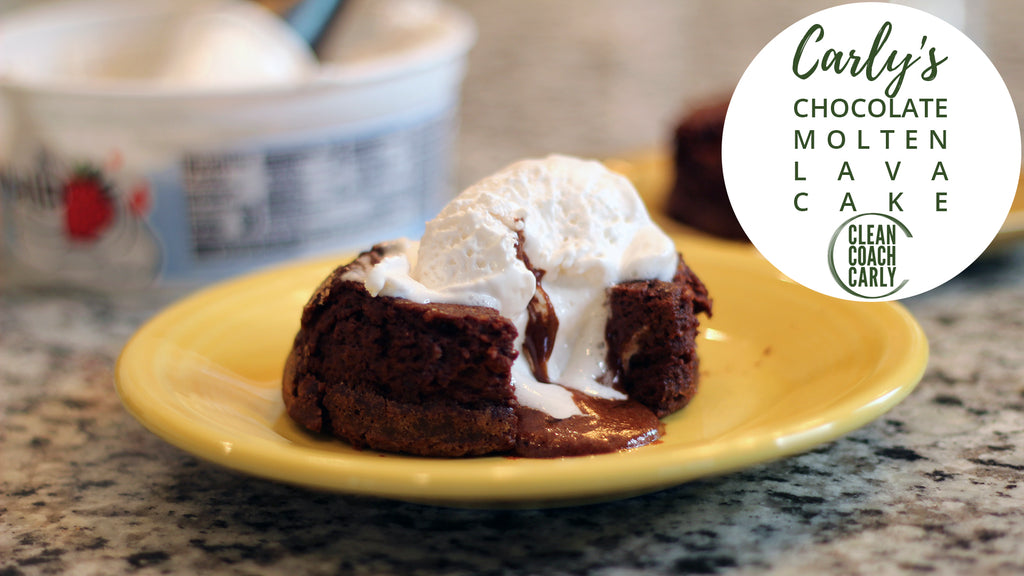 Carly's Clean Chocolate Molten Lava Cake